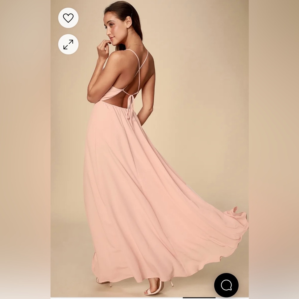 Lulus Maxi Dress, Pink, Size Small, Worn once - used like new - Picture 2 of 8